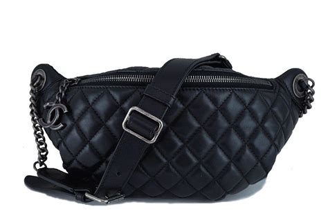 chanel waist bag 2022 black|denim Chanel bag 2020.